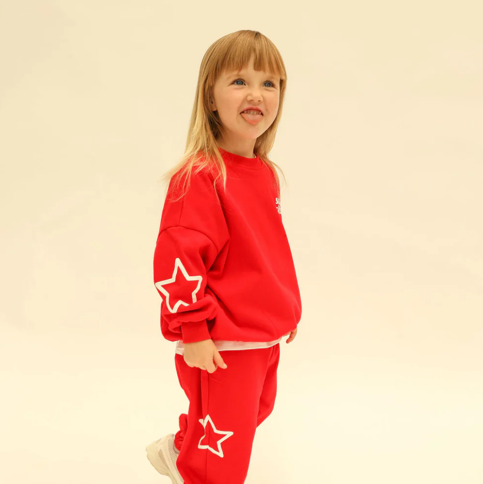 Siblings Set, Red Sweater