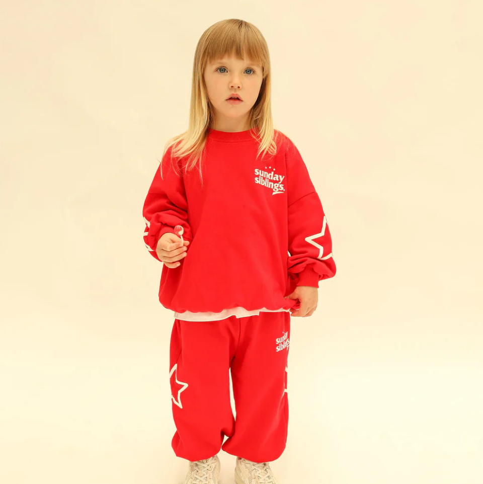 Siblings Set, Red Sweater