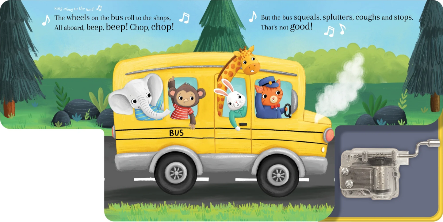 Wind-Up Music Book, Wheels on the Bus