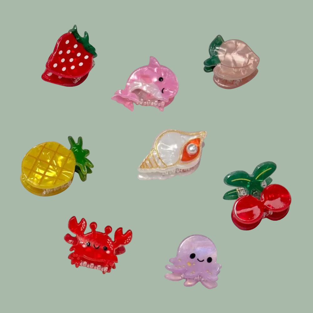Fruit & Friends Hair Mini Claws