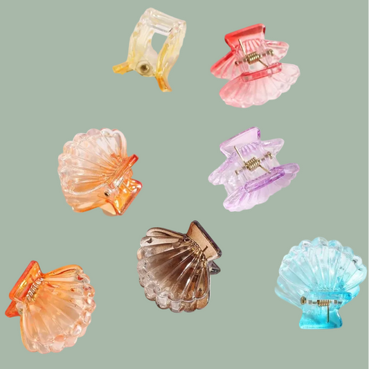 Mini Seashell Clips