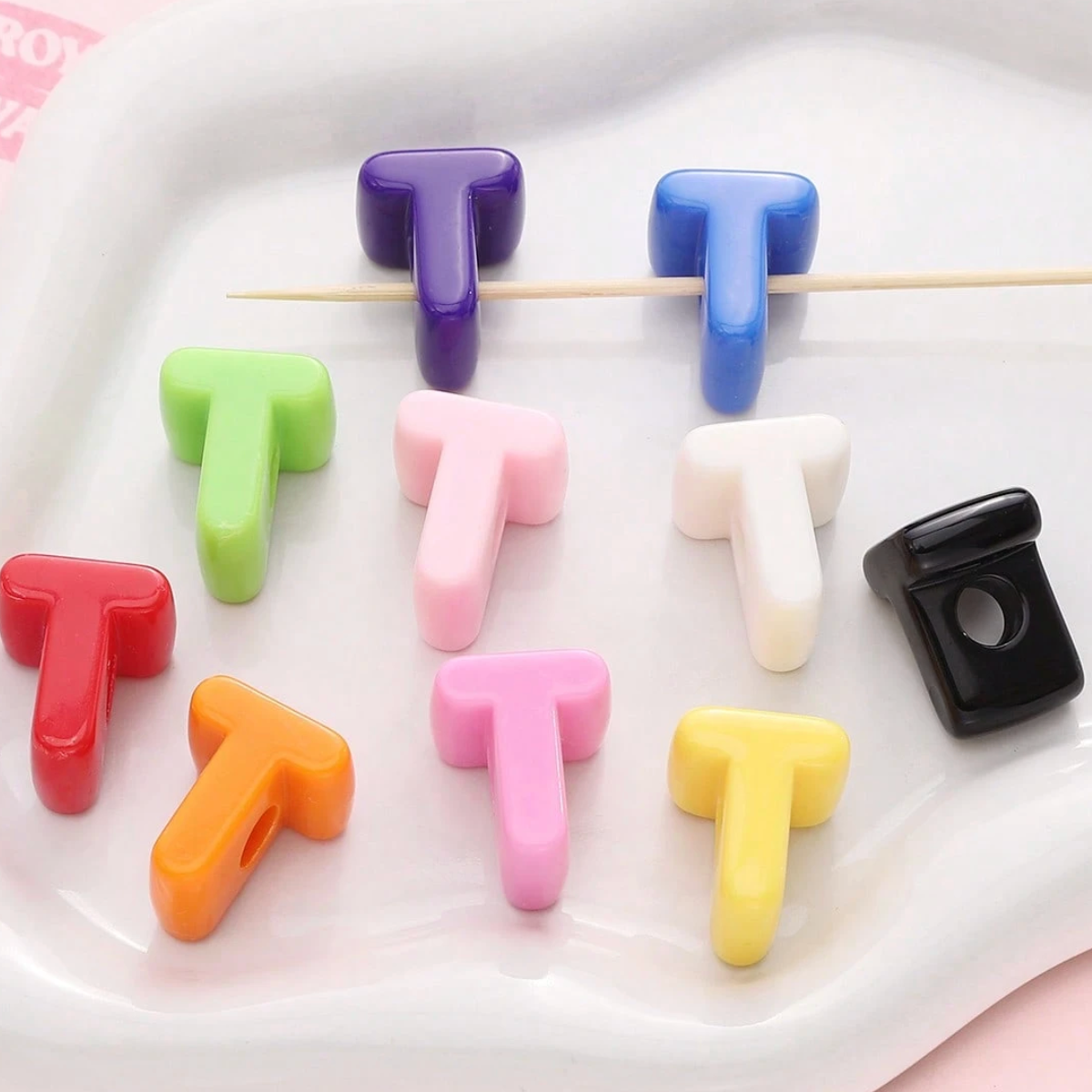 Chunky Letter Charms.