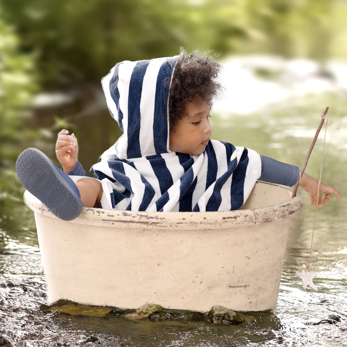 Hooded Beachcomber Towel, Moonlight