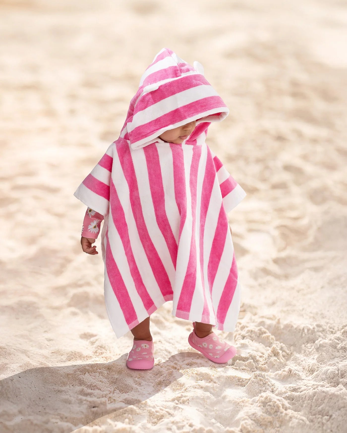 Beachcomber Hooded Towel, Watermelon