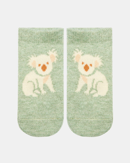 Organic Ankle Socks, Koala