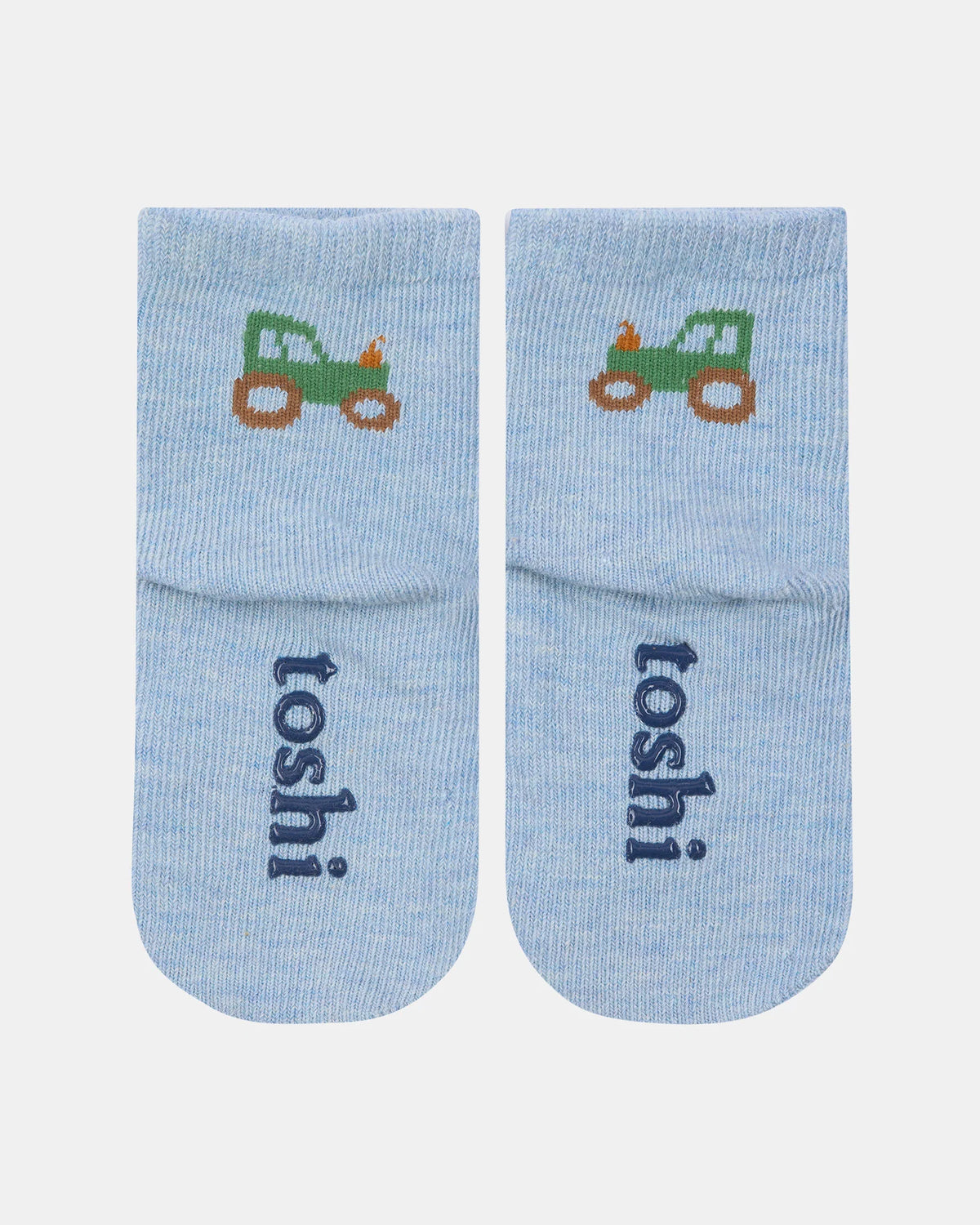 Organic Ankle Socks, Tiny Tractors