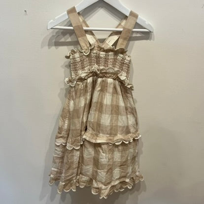 COUNTRY ROAD Brown White Dress, 3