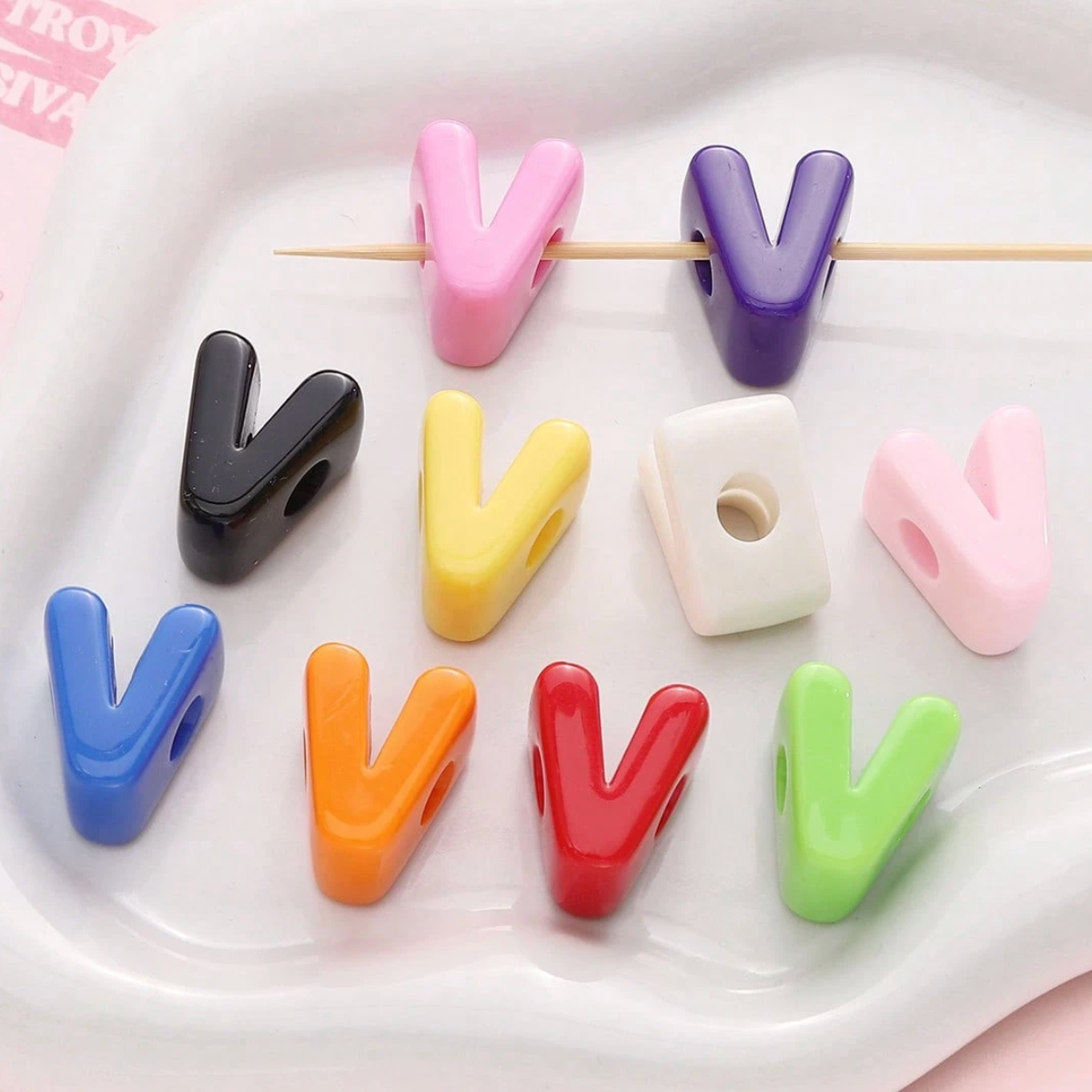 Chunky Letter Charms.