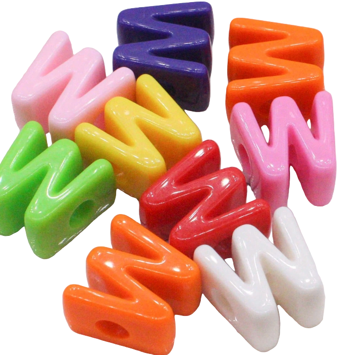 Chunky Letter Charms.