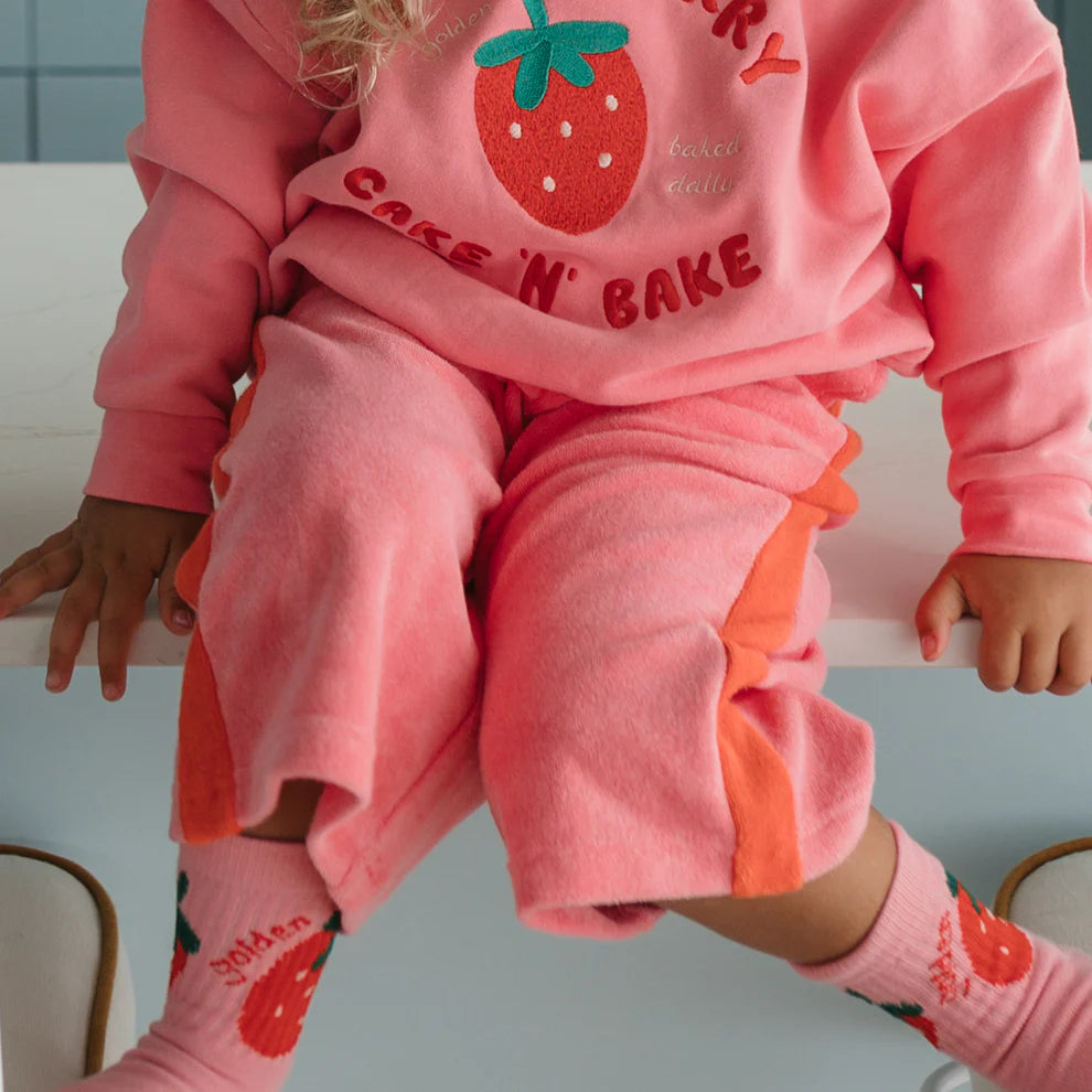 Strawberry Cake Wide Leg Pants