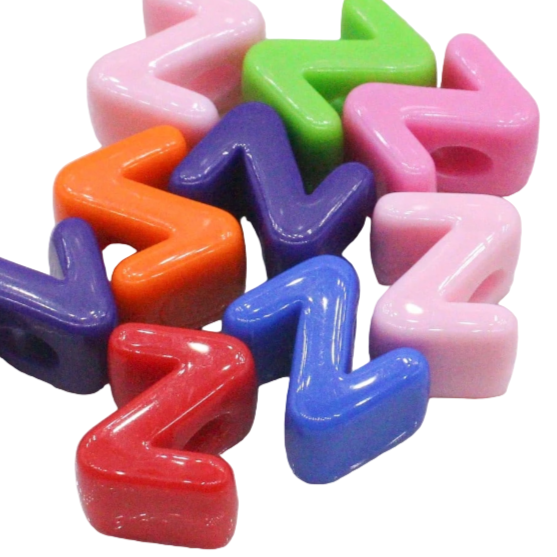 Chunky Letter Charms.