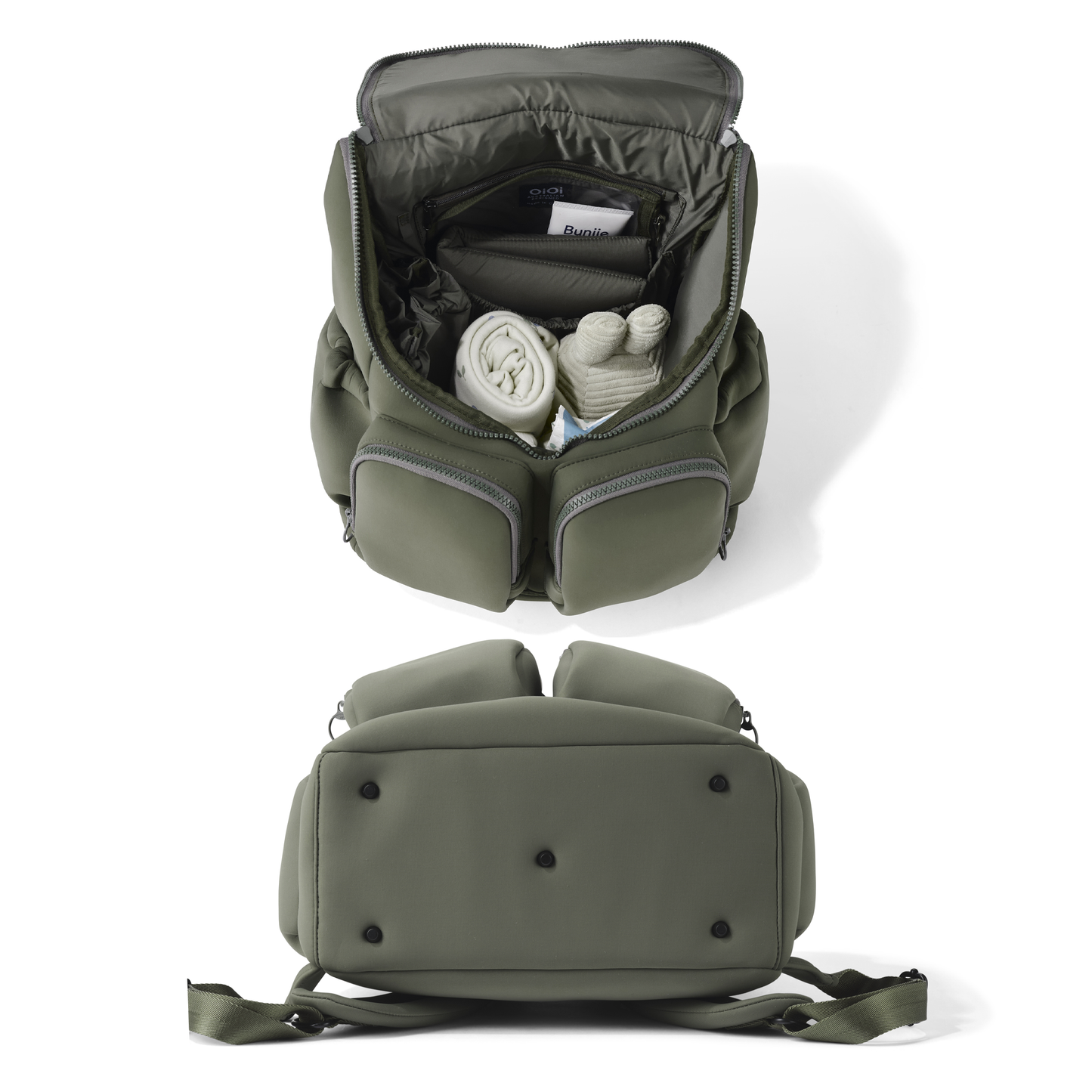 Signature Nappy Backpack, Sage Neoprene