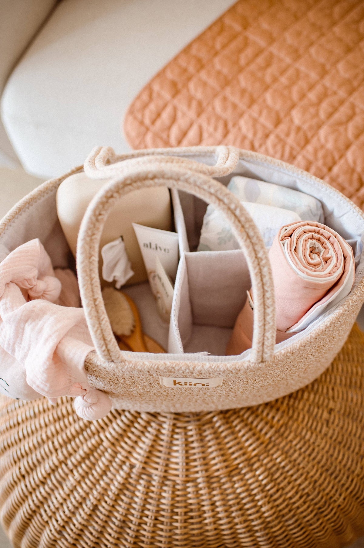 Cotton Rope Nappy Caddy