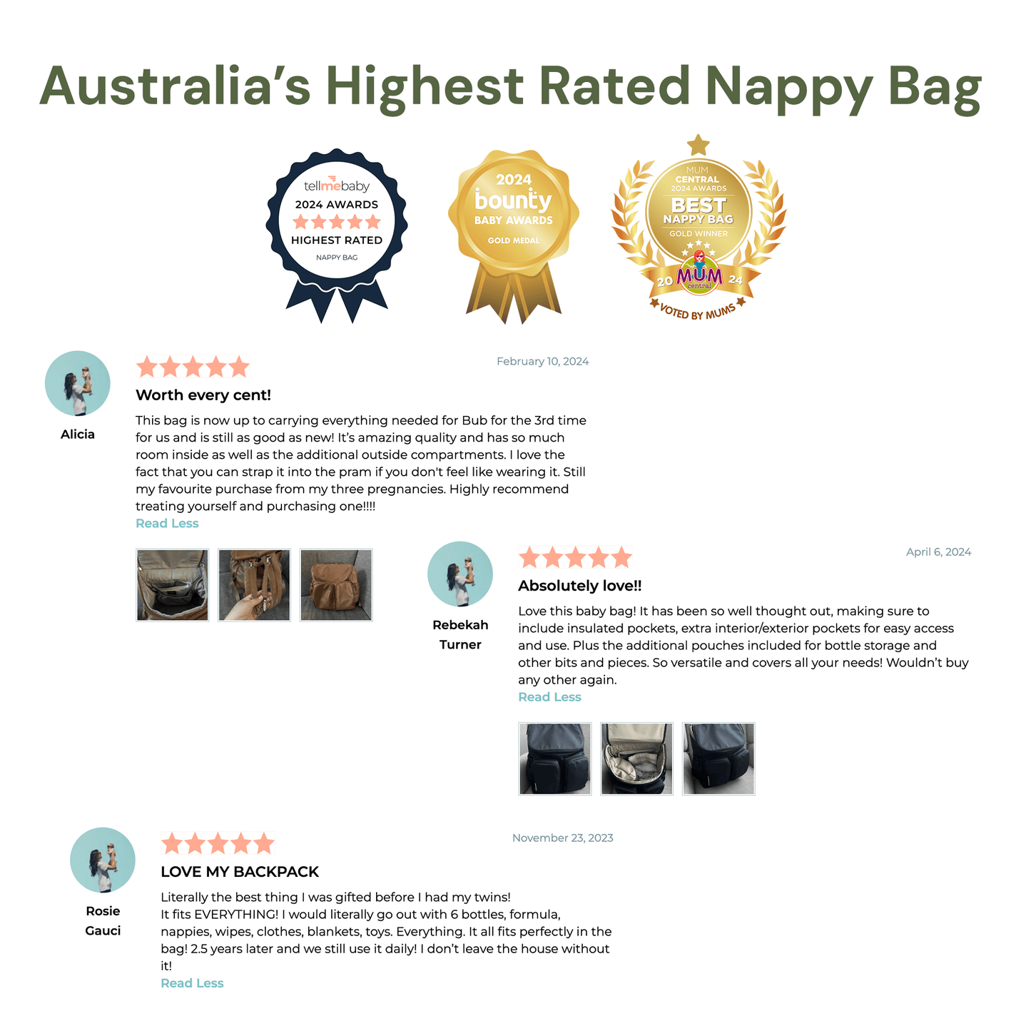 Signature Nappy Backpack, Sage Neoprene