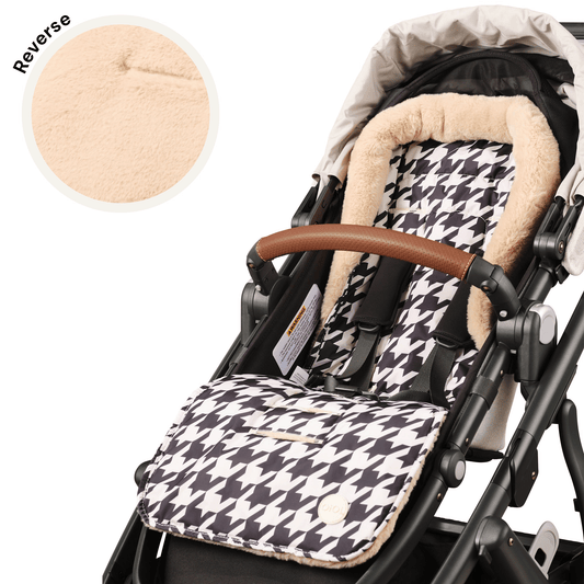 Cozy Fleece Pram Liner, Houndstooth