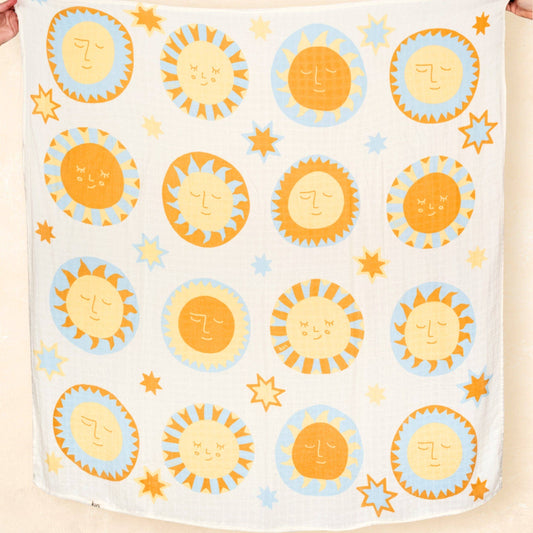 Sunny Day Organic Muslin Swaddle