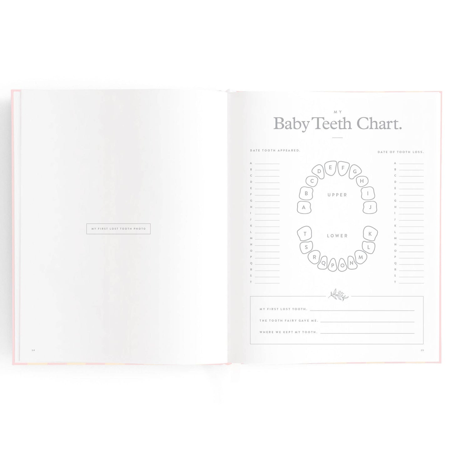 Baby Book, Petal Stripe
