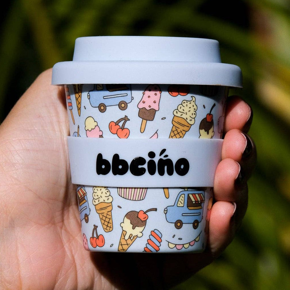 Scoops in Blue Cup