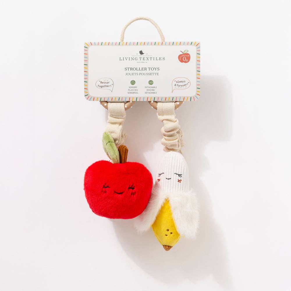 Apple & Banana Stroller Toys