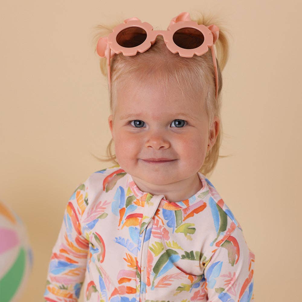 Summer Palm Organic Snugglesuit Convertible Romper