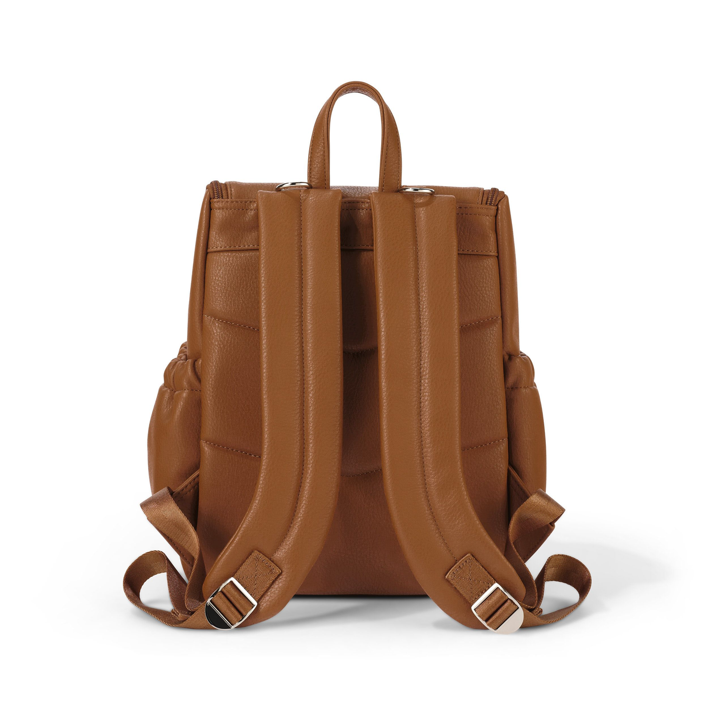 Mini Signature Backpack 2.0, Chestnut Brown Vegan Leather