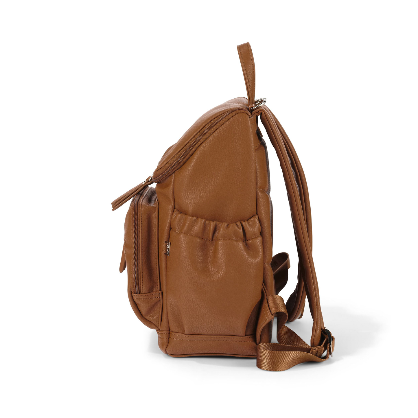 Mini Signature Backpack 2.0, Chestnut Brown Vegan Leather