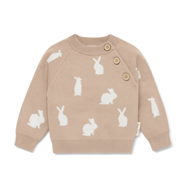 Bunny Knit Jumper, Taupe