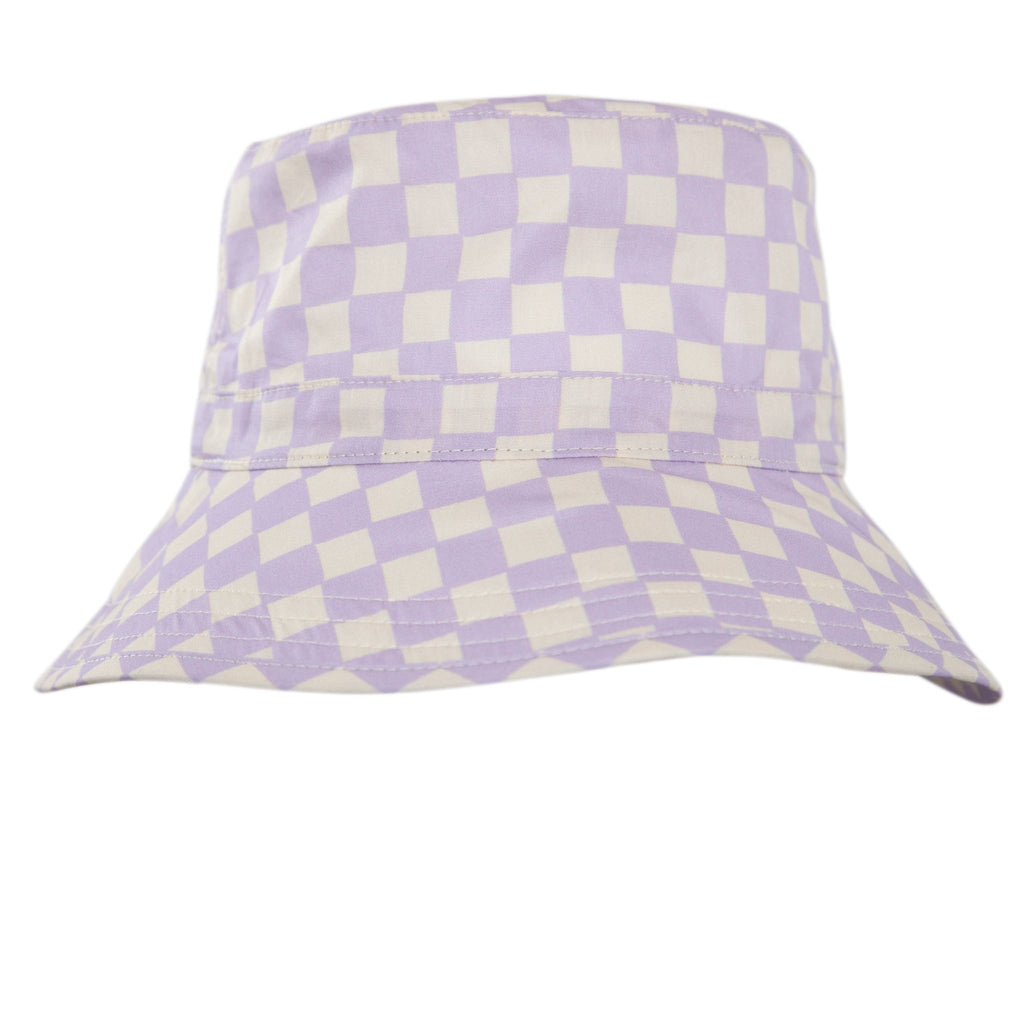 Lavender Checks Bucket Hat