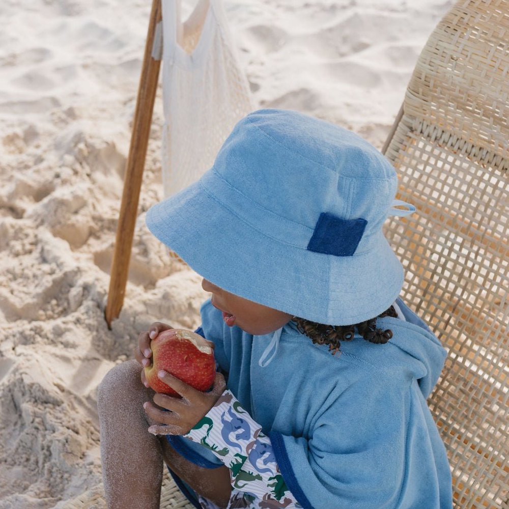 Terry Bucket Hat, Blue