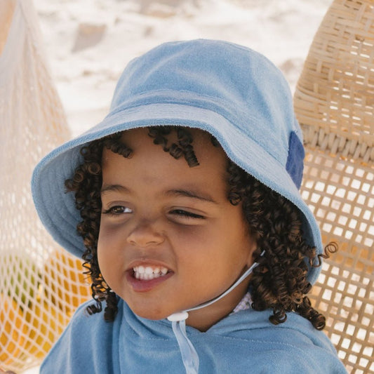 Terry Bucket Hat, Blue