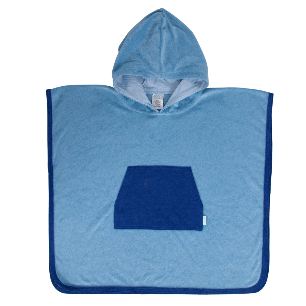 Terry Hooded Towel, Blue