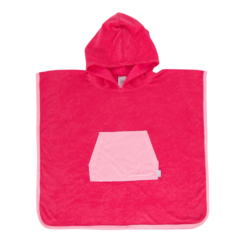 Terry Towelling Hooded Towel, Pink