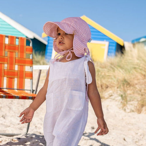 Rose Dashes Flap Hat