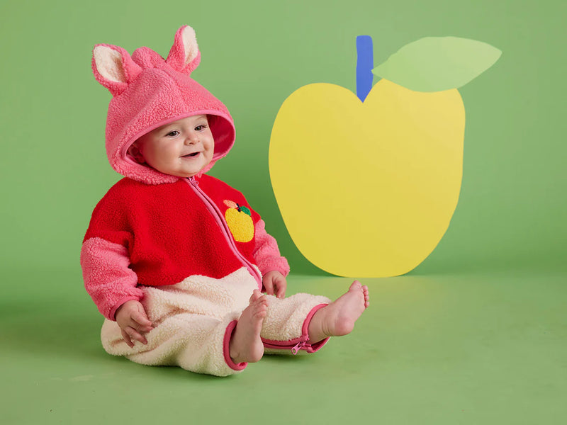 A is For Apple Sherpa Roosuit