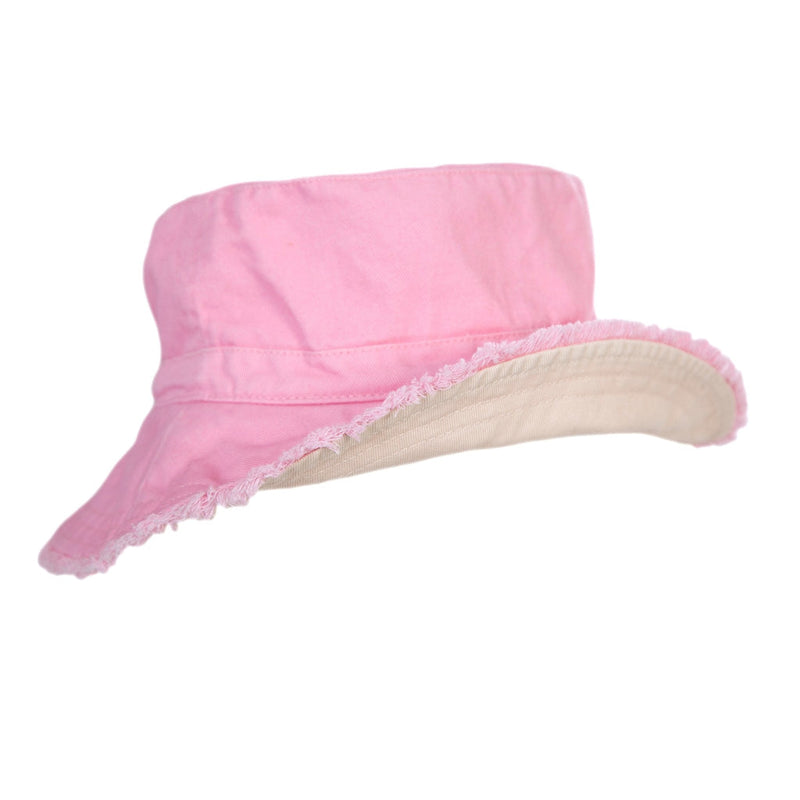 Strawberry Frayed Bucket Hat