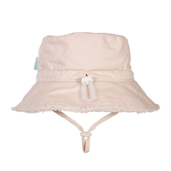 Vanilla Frayed Bucket Hat