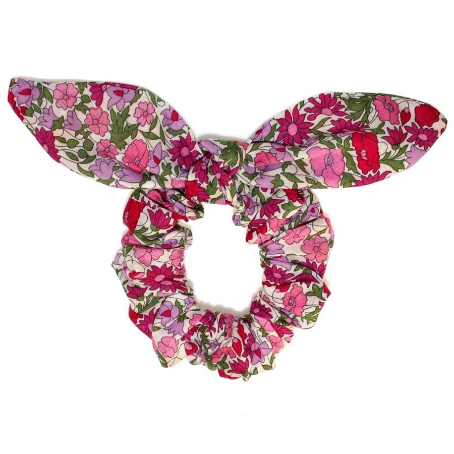 Liberty Poppy Forest Bow Scrunchie