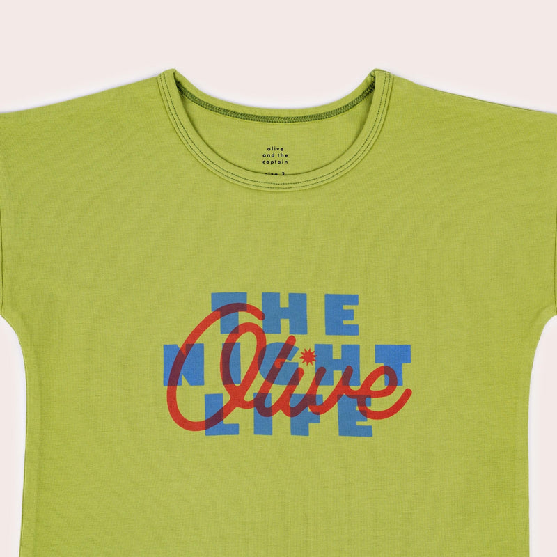 Olive the Nightlife Relaxed Fit Tee