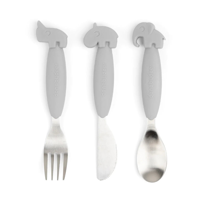 Easy-grip Cutlery, Grey