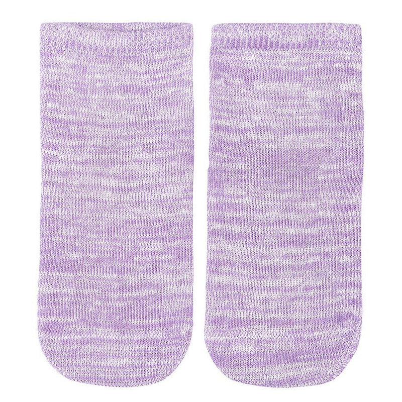 Organic Baby Ankle Socks, Lavender Marle