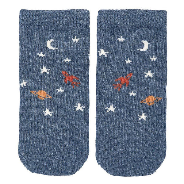Organic Baby Ankle Socks, Space Race