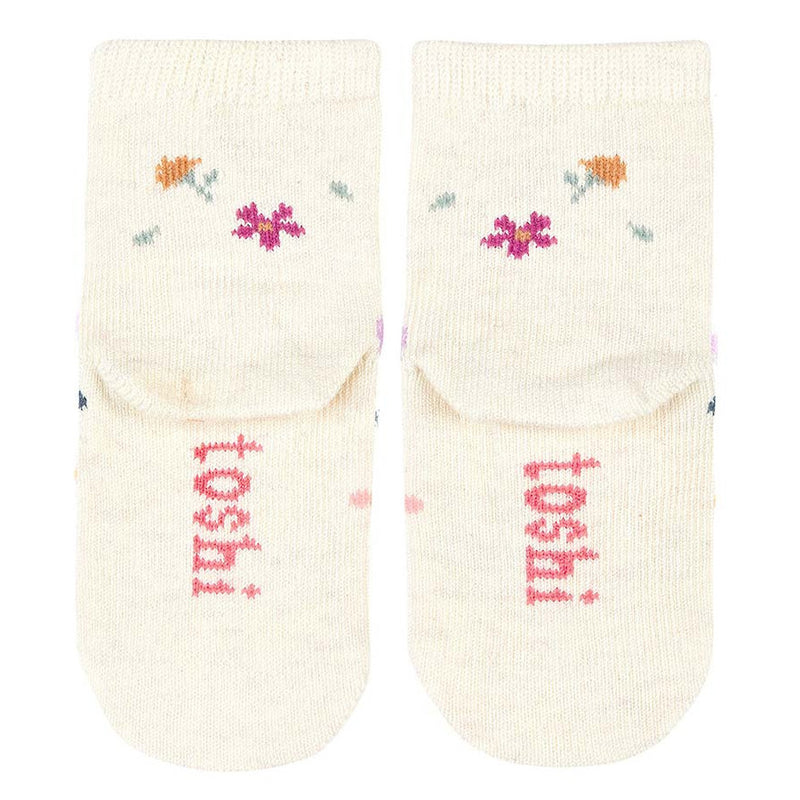 Organic Baby Ankle Socks, Wild Flowers