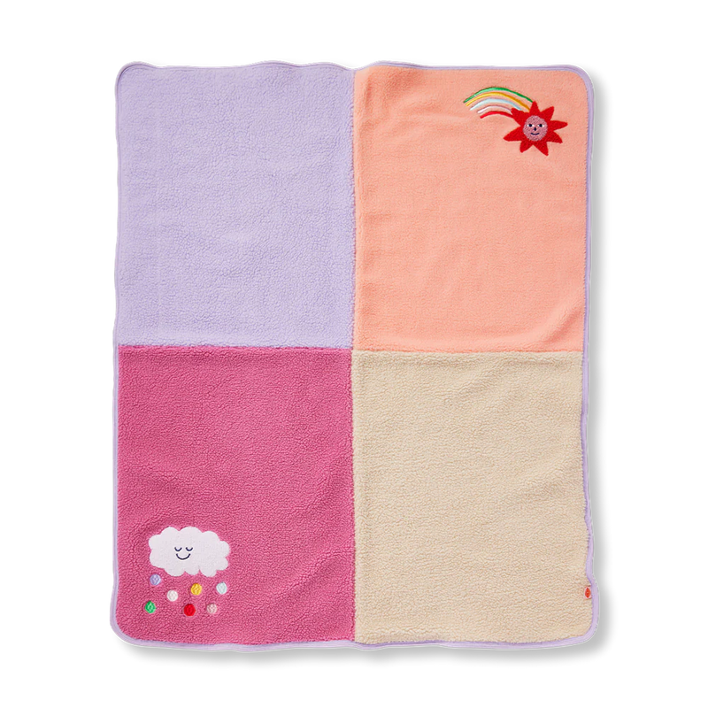 We Live In The Sky Sherpa Baby Blanket