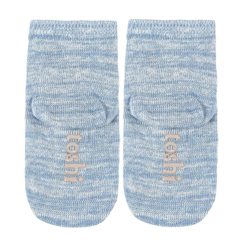Organic Baby Ankle Socks, Storm Marle