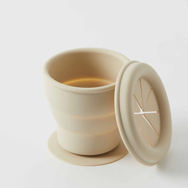 Henny Collapsible Snack Cup, Almond