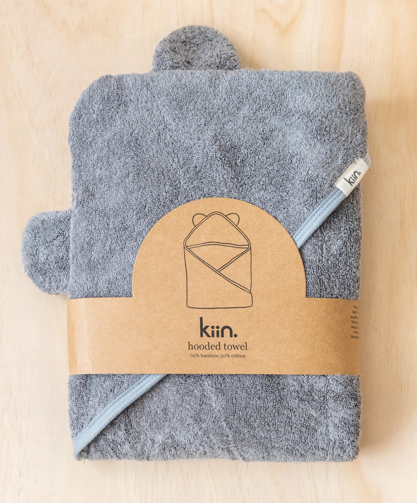 Hooded Towel, Dusty Blue