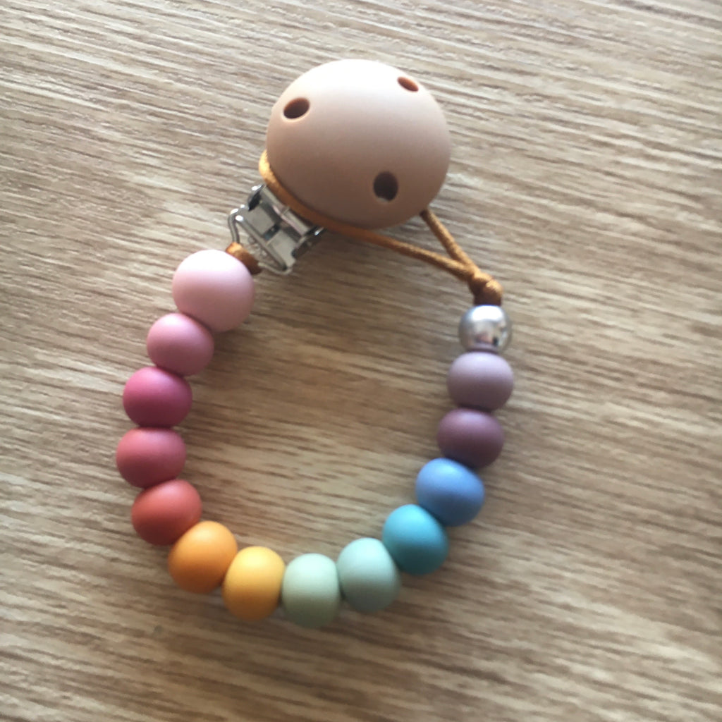 Rainbow Silicone Dummy Clip