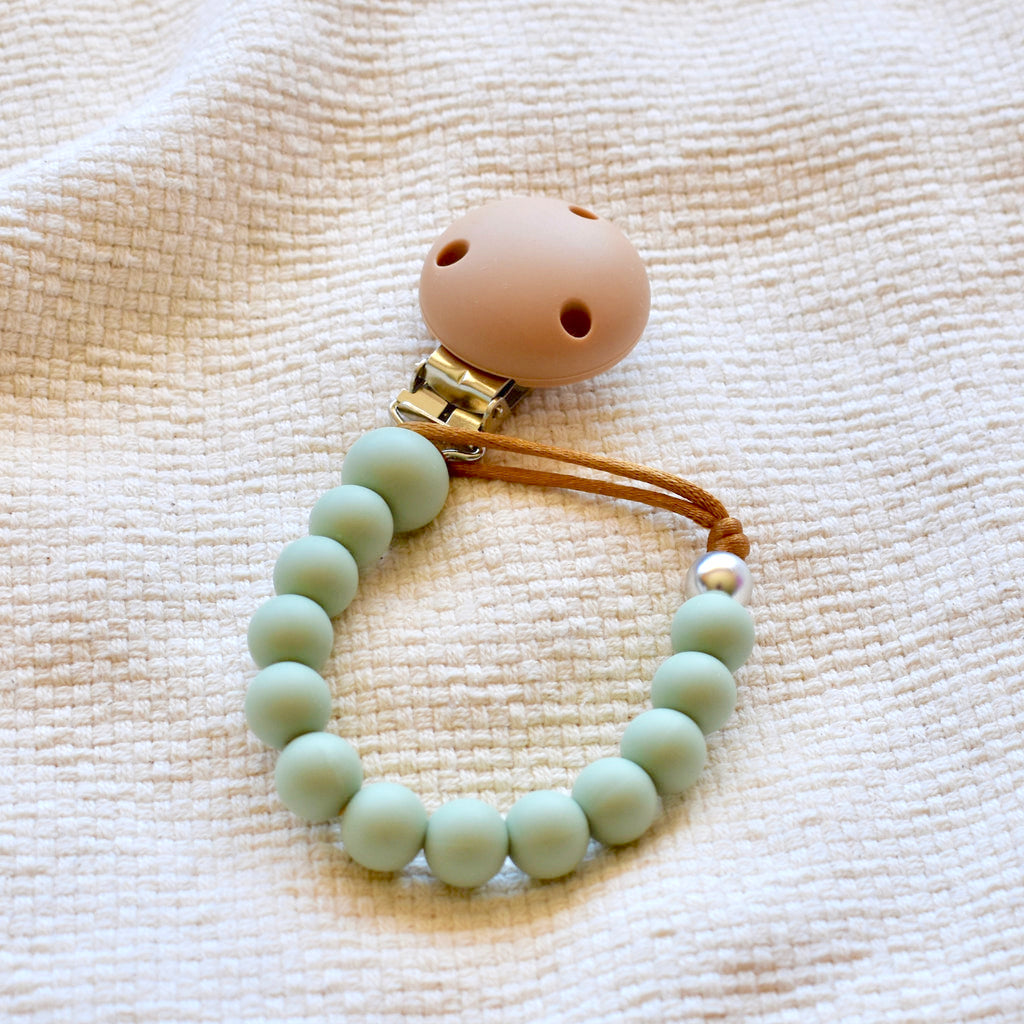Silicone Dummy Clip, Sage