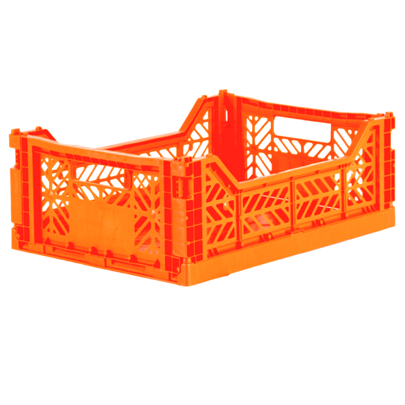 Stackable Folding Crates, Orange